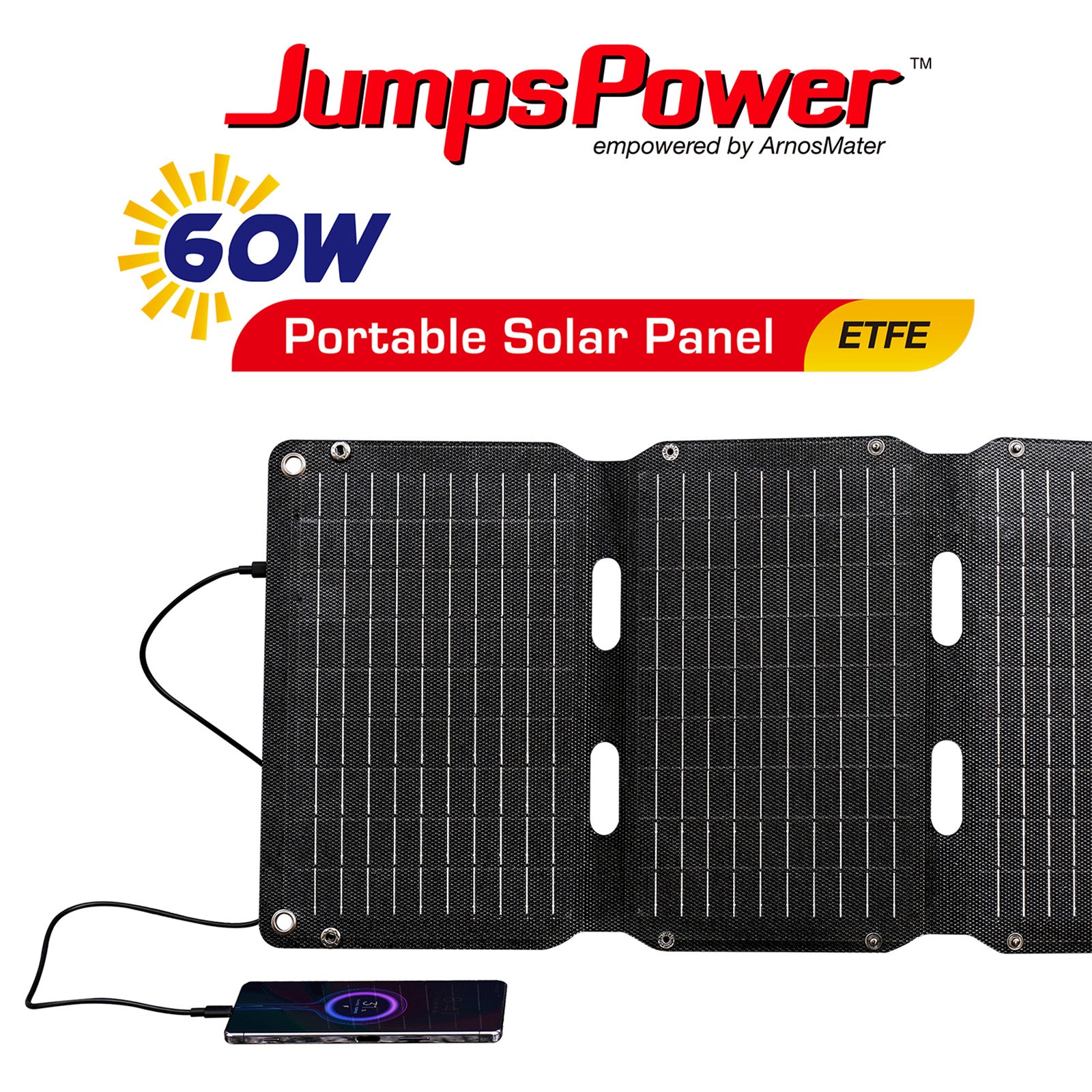60W Solar Panel Portable Charger JumpsPower Power Generator Foldable V274-VE-JP-SOLPAN-60W