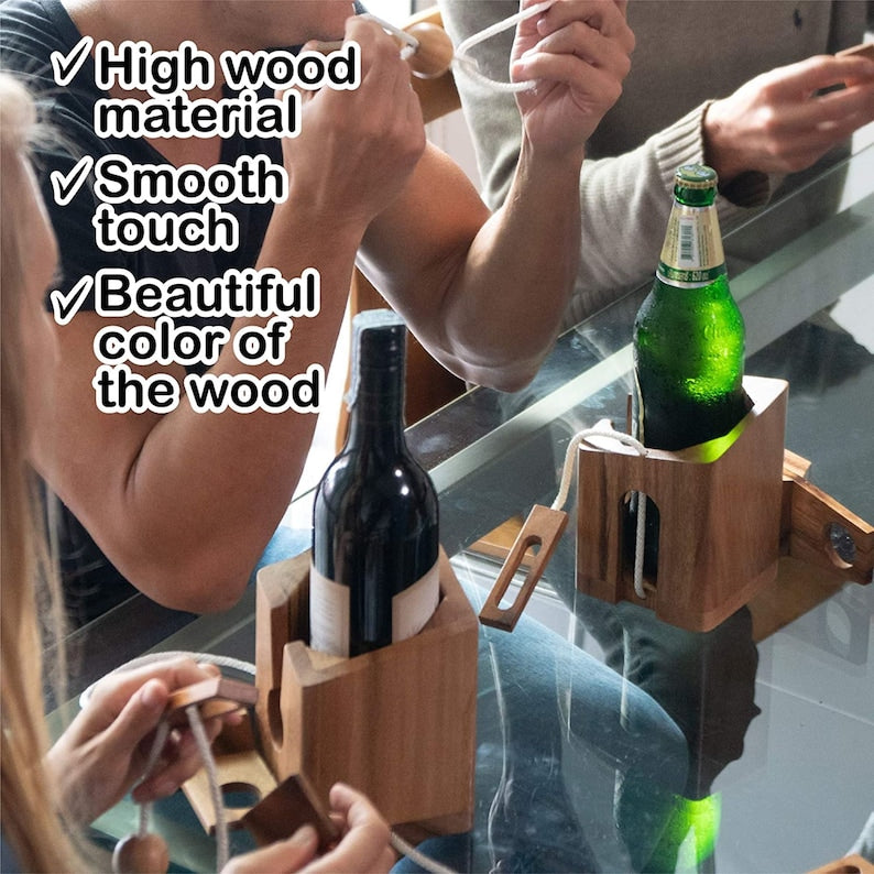 Brainteaser beer bottle mystery lock puzzle- open the lock before you can have a drink! Great party gift V277-BBBMLP