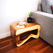 Side table, coffee table or entrance corner table-hand crafted from solid wood V277-BSIDE