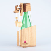 Brainteaser wine bottle mystery lock puzzle- open the lock before you can have a drink! Great party gift V277-BWBMLP
