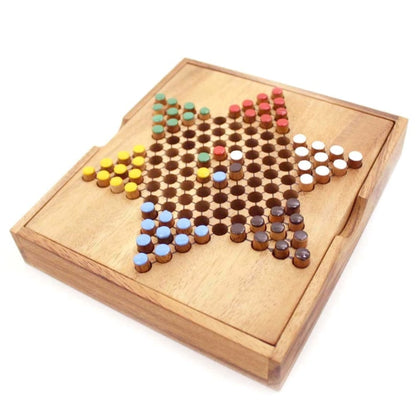 Chinese Checkers - wooden board game, strategy game, game for adults, game V277-CCWBGSG