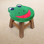 Children's Chair Stool Wooden Frog Face Theme V277-FROGSTOOLTHA