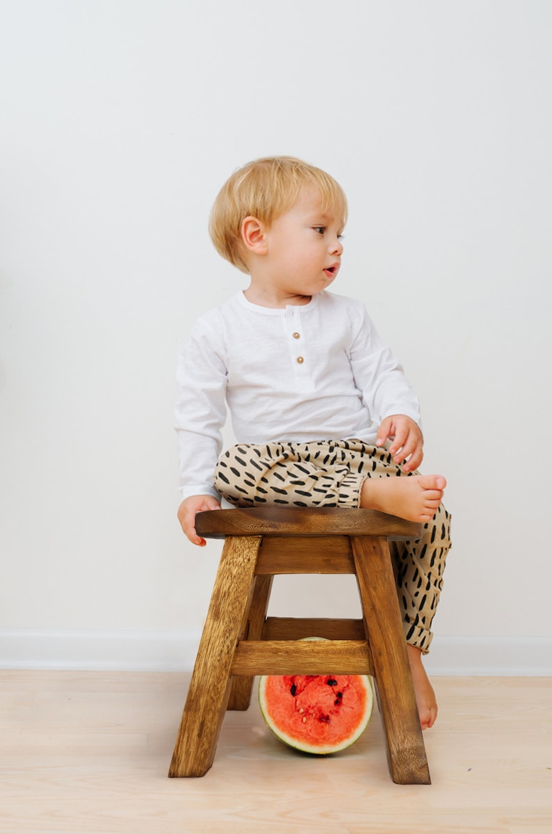 Children's Chair Stool Wooden Frog Face Theme V277-FROGSTOOLTHA