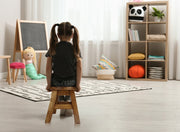 Children's Chair Stool Wooden Frog Face Theme V277-FROGSTOOLTHA