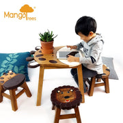Hand Carved Children's Table Wooden GIRAFFE Theme V277-HCCTWGT