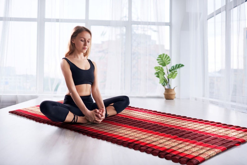 Day bed Roll Out Mattress XL Large Foldout Mat relaxation day bed camping or Yoga Matt Natural Kapok Filled V277-MAT120X200RED