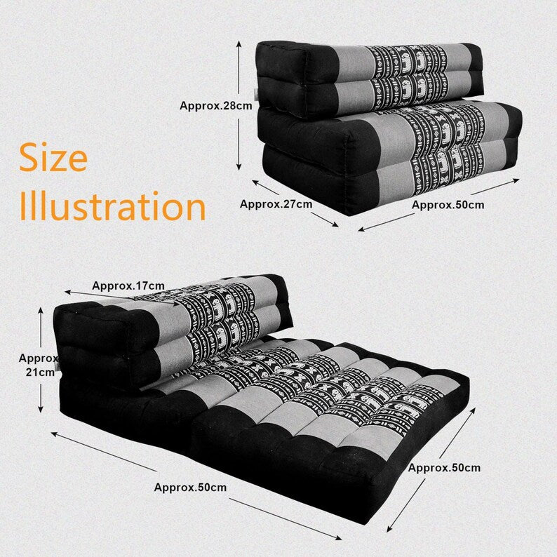 Mothers day gift Meditation Cushion Set RED Medium Size-RED3-Fold Zafu V277-MDGMCS