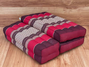 Mothers day gift Meditation Cushion Set RED Medium Size-RED3-Fold Zafu V277-MDGMCS