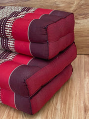 Mothers day gift Meditation Cushion Set RED Medium Size-RED3-Fold Zafu V277-MDGMCS
