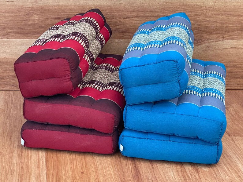 Mothers day gift Meditation Cushion Set RED Medium Size-RED3-Fold Zafu V277-MDGMCS