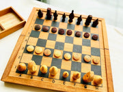 Mothers day gift Wooden Makruk traditional Thai Chess Set V277-MDGWMTTC