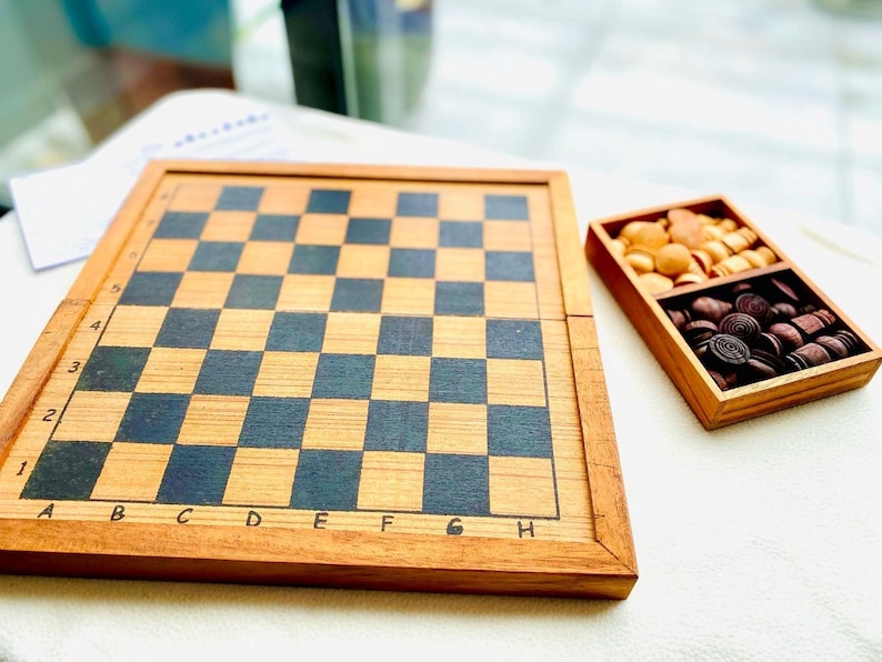 Mothers day gift Wooden Makruk traditional Thai Chess Set V277-MDGWMTTC