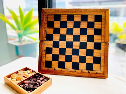 Mothers day gift Wooden Makruk traditional Thai Chess Set V277-MDGWMTTC