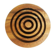 Marble run brain teaser puzzle, wood, handmade 3D puzzle-get all 3 marbles together V277-MRBTP