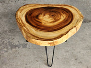 Round Raintree Wood Live Edge Coffee Table V277-RRWLECT