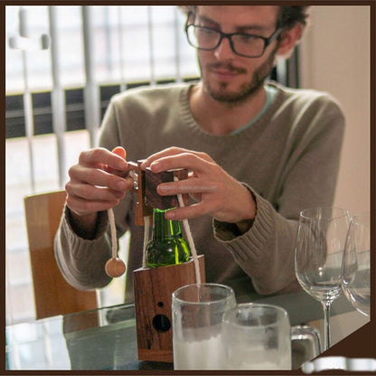 Wine Stopper Lock Puzzle - Party Puzzle- cant drink it until you crack the lock-party fun V277-WSLP