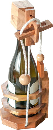 Wine Stopper Lock Puzzle - Party Puzzle- cant drink it until you crack the lock-party fun V277-WSLP