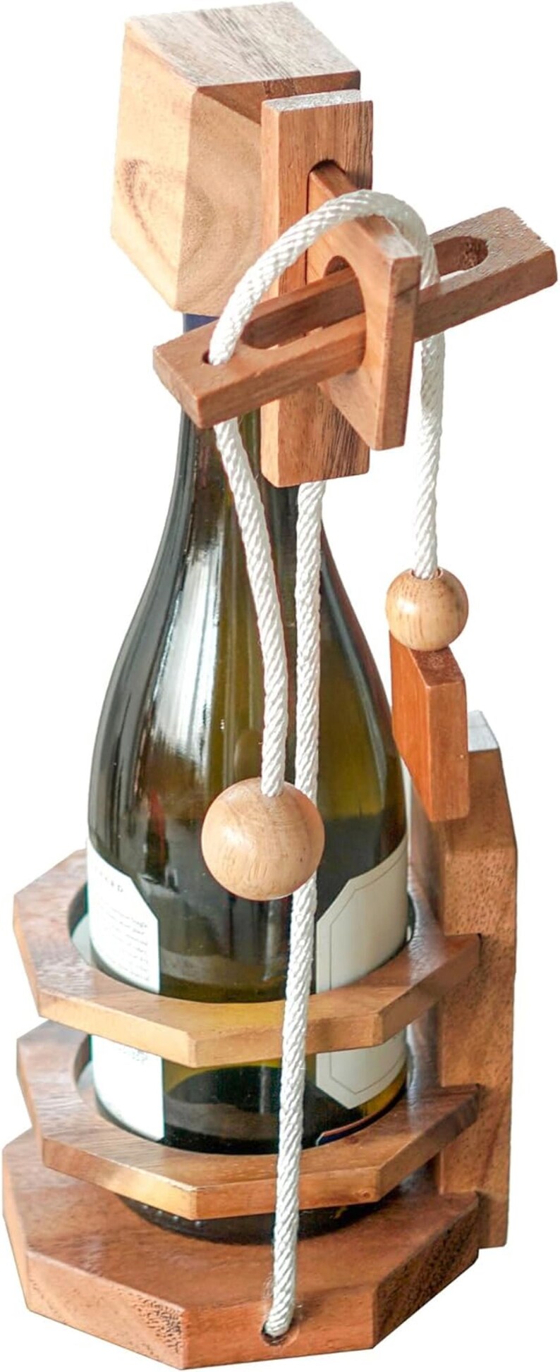 Wine Stopper Lock Puzzle - Party Puzzle- cant drink it until you crack the lock-party fun V277-WSLP