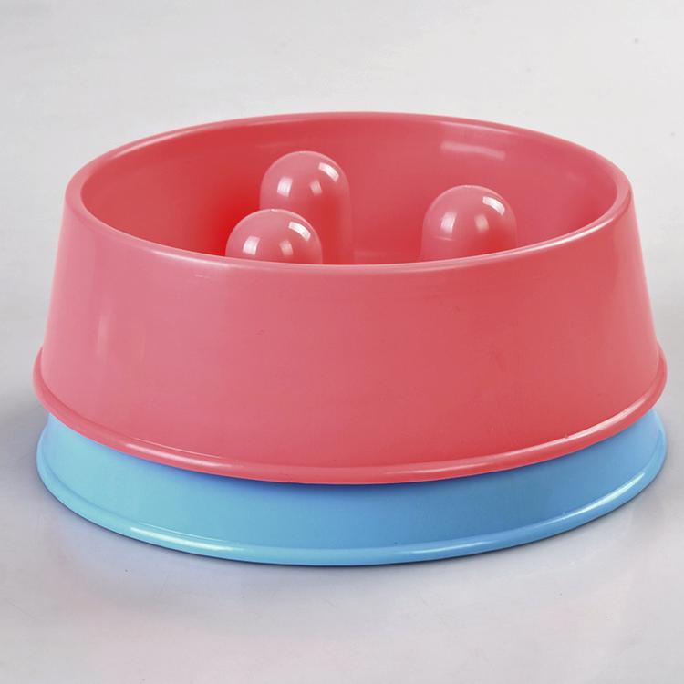 YES4PETS 1 x Medium Pet Anti Gulp Feeder Bowl Dog Cat Puppy slow food Interactive Dish Pink V278-1-X-BP140-ANTI-GULP-PINK