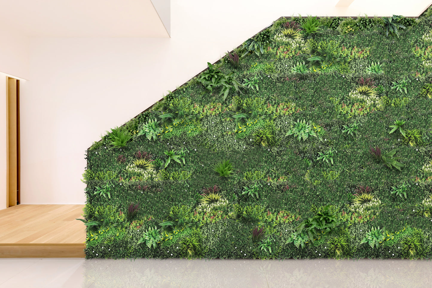YES4HOMES 1 SQM Artificial Plant Wall Decor Grass Panels Vertical Garden Tile Fence 1X1M Green V278-1-X-CCGA074-GREENPLANT