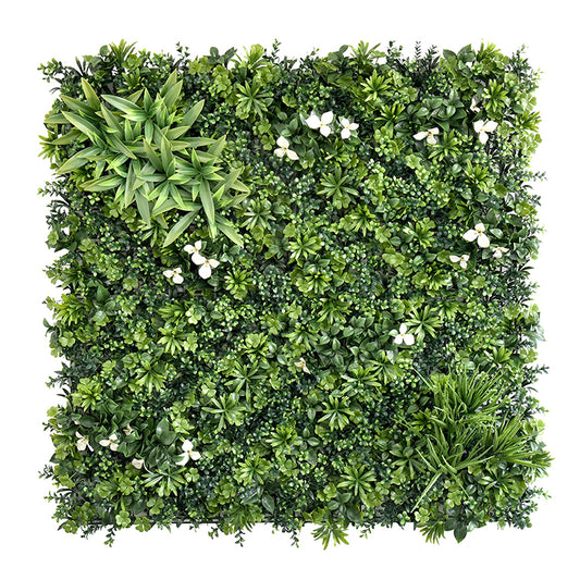 YES4HOMES 1 SQM Artificial Plant Wall Grass Panels Vertical Garden Tile Fence 1X1M Green V278-1-X-CCGF039-GREENPLANT