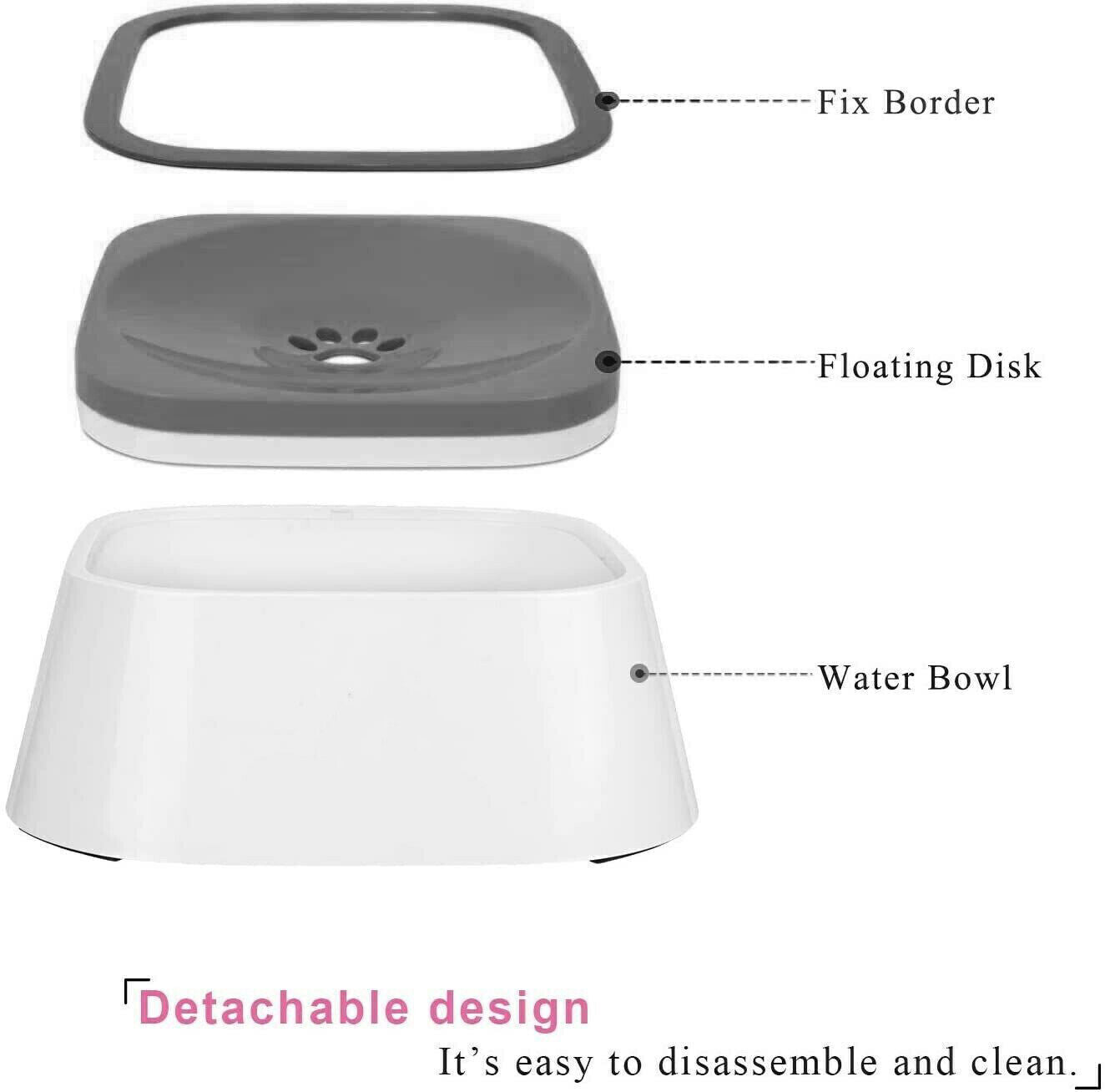 YES4PETS 1 x Medium Pet No Spill Feeder Bowl Dog Cat Puppy slow food Interactive Dish Dispenser V278-1-X-KLW-07-NOSPILLBOWL-GR