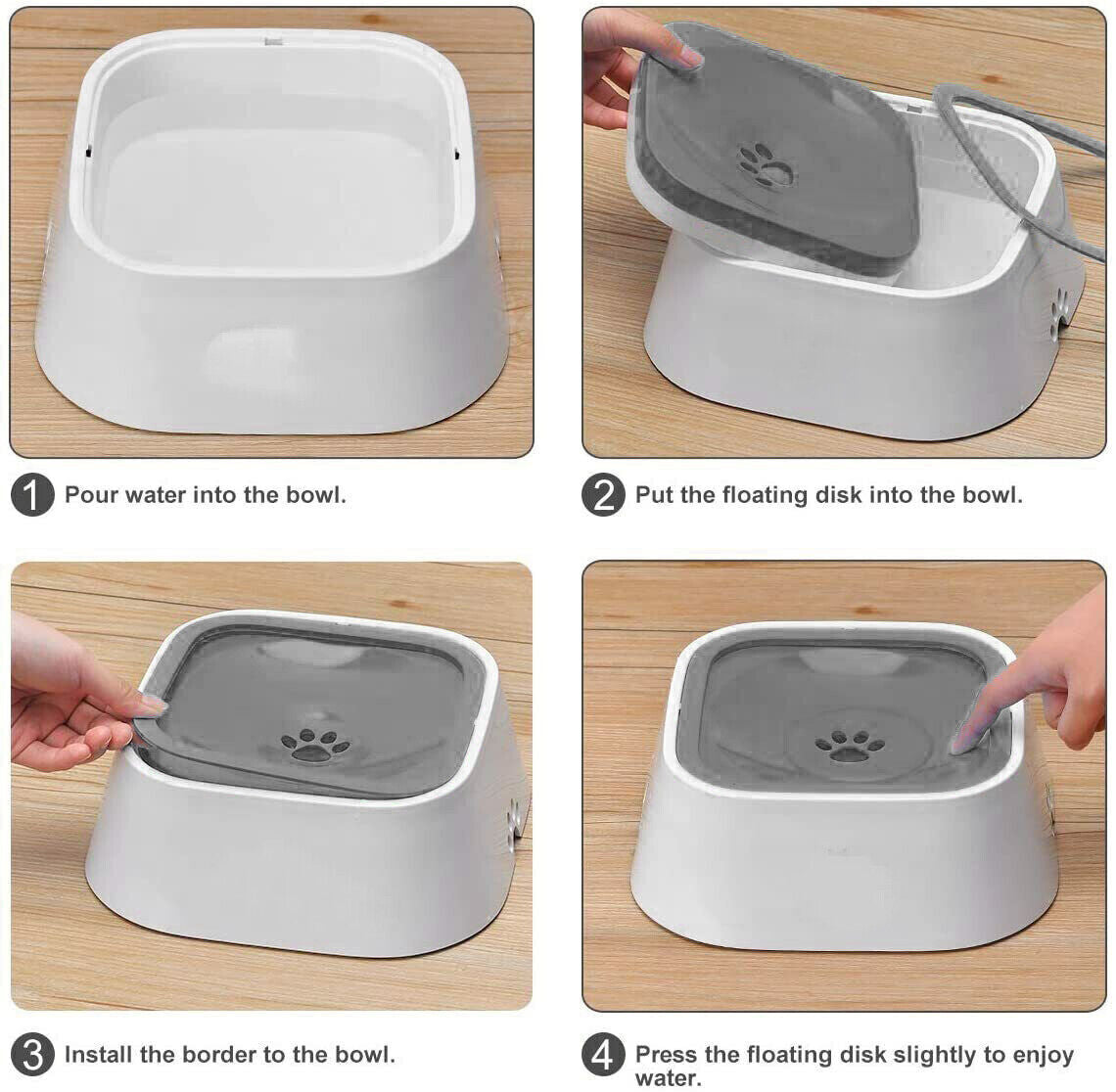 YES4PETS 1 x Medium Pet No Spill Feeder Bowl Dog Cat Puppy slow food Interactive Dish Dispenser V278-1-X-KLW-07-NOSPILLBOWL-GR
