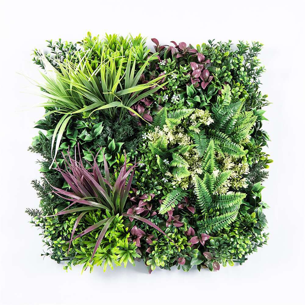 YES4HOMES 12 Artificial Plant Wall Grass Panels Vertical Garden Foliage Tile Fence 50X50 CM V278-12-X-CCGK002-B-THALLO