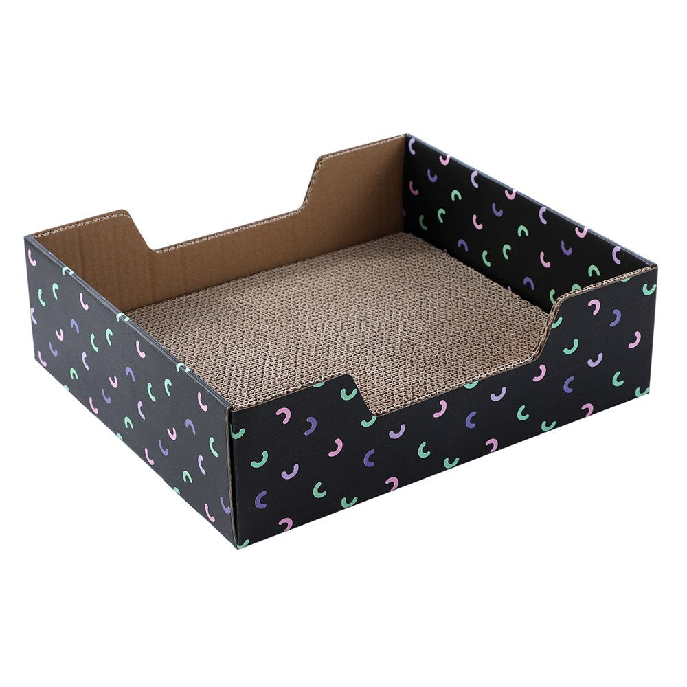 2 x Kitten Cat Scratch Pad Corrugated Card Board Toy Play Best Scratcher Mat V278-2-X-10850-CAT-BOARD-BOX