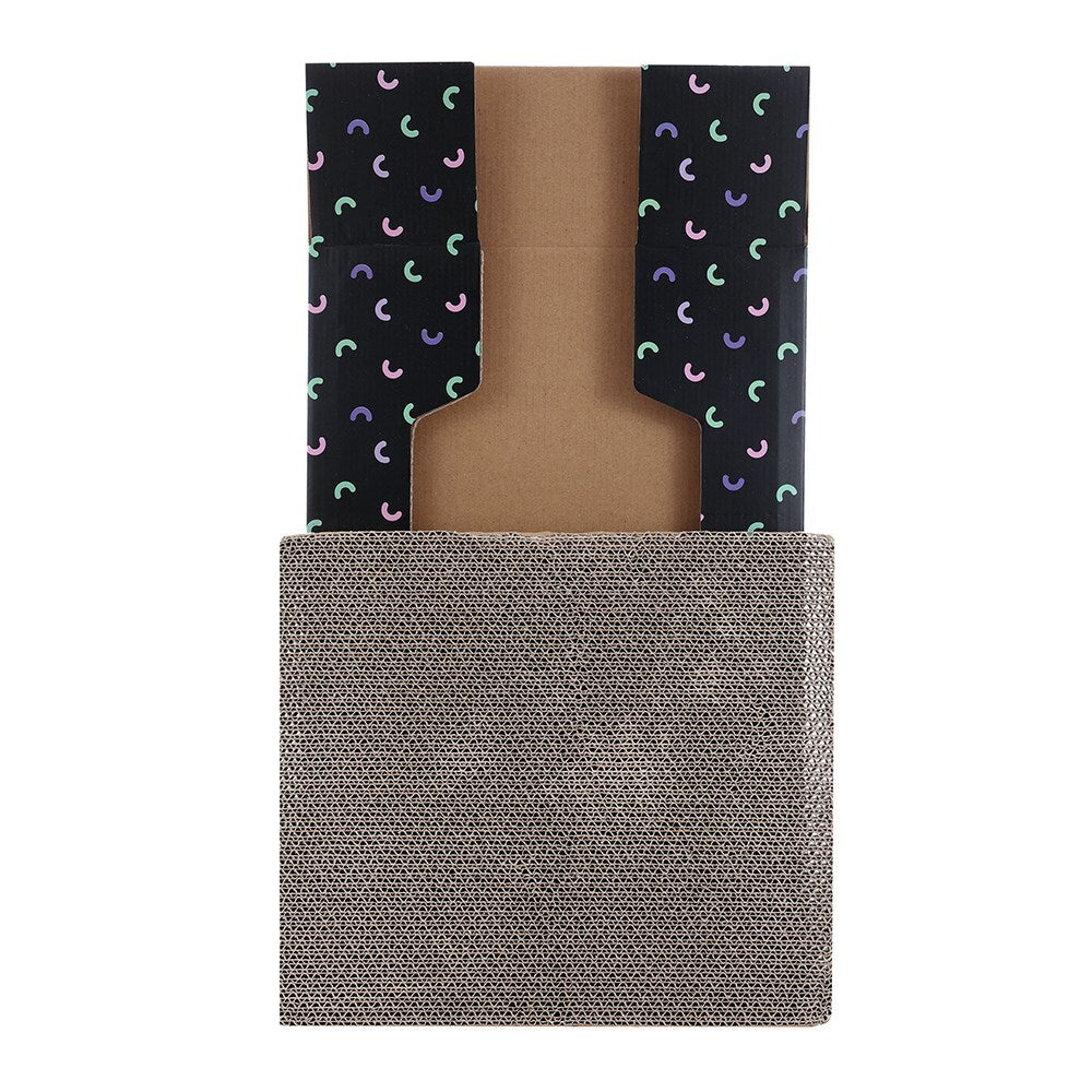 2 x Kitten Cat Scratch Pad Corrugated Card Board Toy Play Best Scratcher Mat V278-2-X-10850-CAT-BOARD-BOX