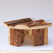 2 X YES4PETS Natural Wooden Hamster Mouse Gerbil Playground Rats Pets Toys Play Small Birds House Garden Decor V278-2-X-62041-CORNER-SHELTER