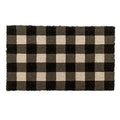 YES4HOMES 2 x Doormat for Front Door Entryway Outdoor Cursive Natural Coconut Coir Floor mat V278-2-X-63179-BK-SQUARE-MAT