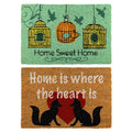 YES4HOMES 2 x Doormat for Front Door Entryway Cursive Natural Coconut Coir Floor mat Outdoor 40x60cm V278-2-X-63995-DOOR-MAT