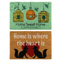 YES4HOMES 2 x Doormat for Front Door Entryway Cursive Natural Coconut Coir Floor mat Outdoor 40x60cm V278-2-X-63995-DOOR-MAT