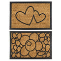 YES4HOMES 2 x Front Door Entryway Doormat Cursive Mat Coir Floor mat Outdoor V278-2-X-63999-HOME-MAT