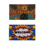 YES4HOMES 2 x Doormat for Front Door Entryway Cursive Natural Coconut Coir Floor mat Outdoor 45x75cm V278-2-X-66724-WELCOME-MAT-L
