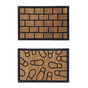 YES4HOMES 2 x Front Door Entryway Doormat Cursive Natural Coconut Coir Floor Mat Outdoor V278-2-X-66729-DOOR-MAT