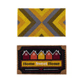 YES4HOMES 2 x Doormat for Front Door Entryway Cursive Natural Coconut Coir Floor mat Outdoor 45x75cm V278-2-X-66730-DOOR-MAT-L