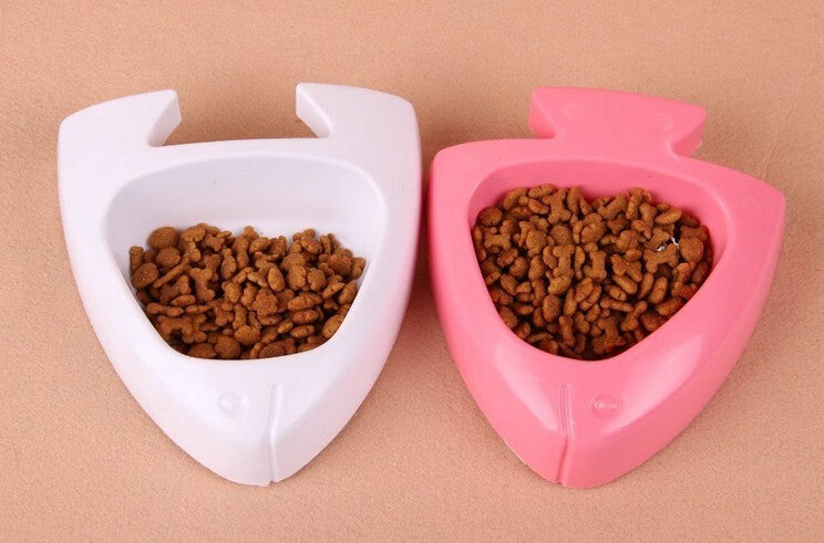 YES4PETS 2 x Medium Pet Plastic Rabbit Dog Feeding Bowls Cat Rabbit Guinea Pig Feeder V278-2-X-BP133-FISH-BOWL