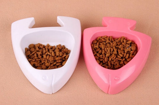 YES4PETS 2 x Medium Pet Plastic Rabbit Dog Feeding Bowls Cat Rabbit Guinea Pig Feeder V278-2-X-BP133-FISH-BOWL