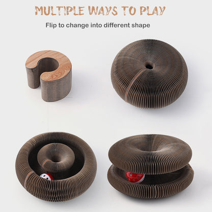YES4PETS 2 x Small Magic Organ Cat Kitten Scratching Board Toy Play Best Scratcher V278-2-X-CAT-TOY-YT03