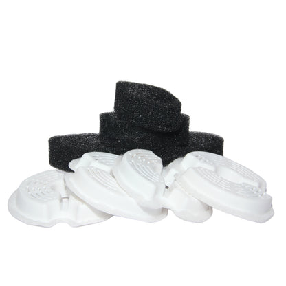 YES4PETS 8 x Pet Dog Cat Fountain Filter Replacement Activated Carbon Ion Exchange Resin Triple Filtration V278-2-X-CTN-PWS-107-FILTERS