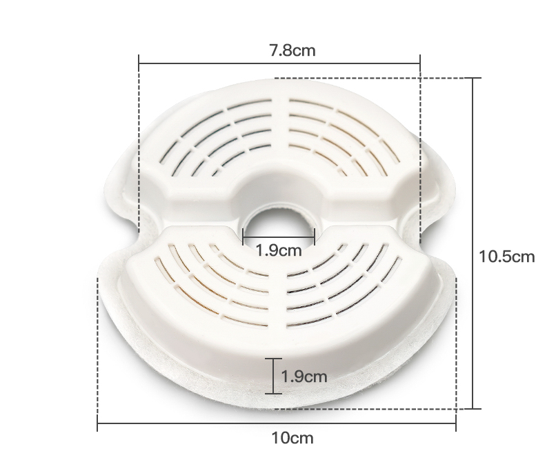 YES4PETS 8 x Pet Dog Cat Fountain Filter Replacement Activated Carbon Ion Exchange Resin Triple Filtration V278-2-X-CTN-PWS-107-FILTERS