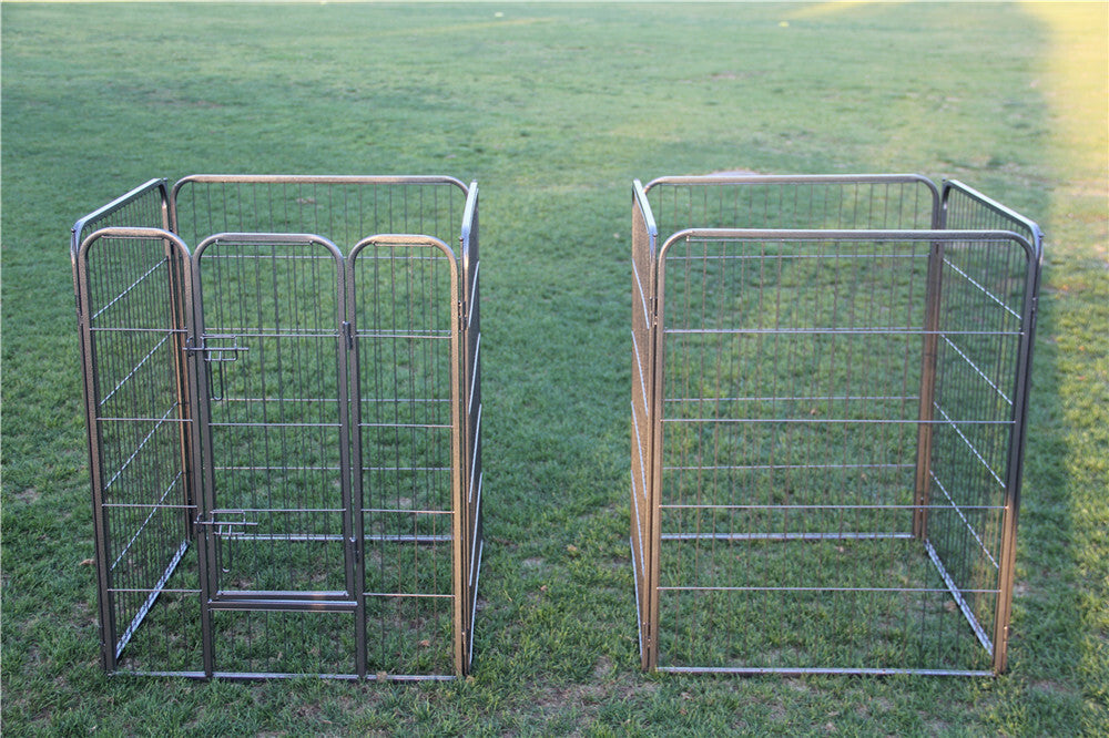 YES4PETS 16 Panels 100 cm Heavy Duty Pet Dog Cat Puppy Rabbit Exercise Playpen Fence V278-2-X-HPL100