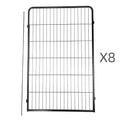 YES4PETS 8 Panel 120 cm Heavy Duty Pet Dog Cat Rabbit Exercise Extension Playpen Puppy Rabbit Fence V278-2-X-HPL120-4-A