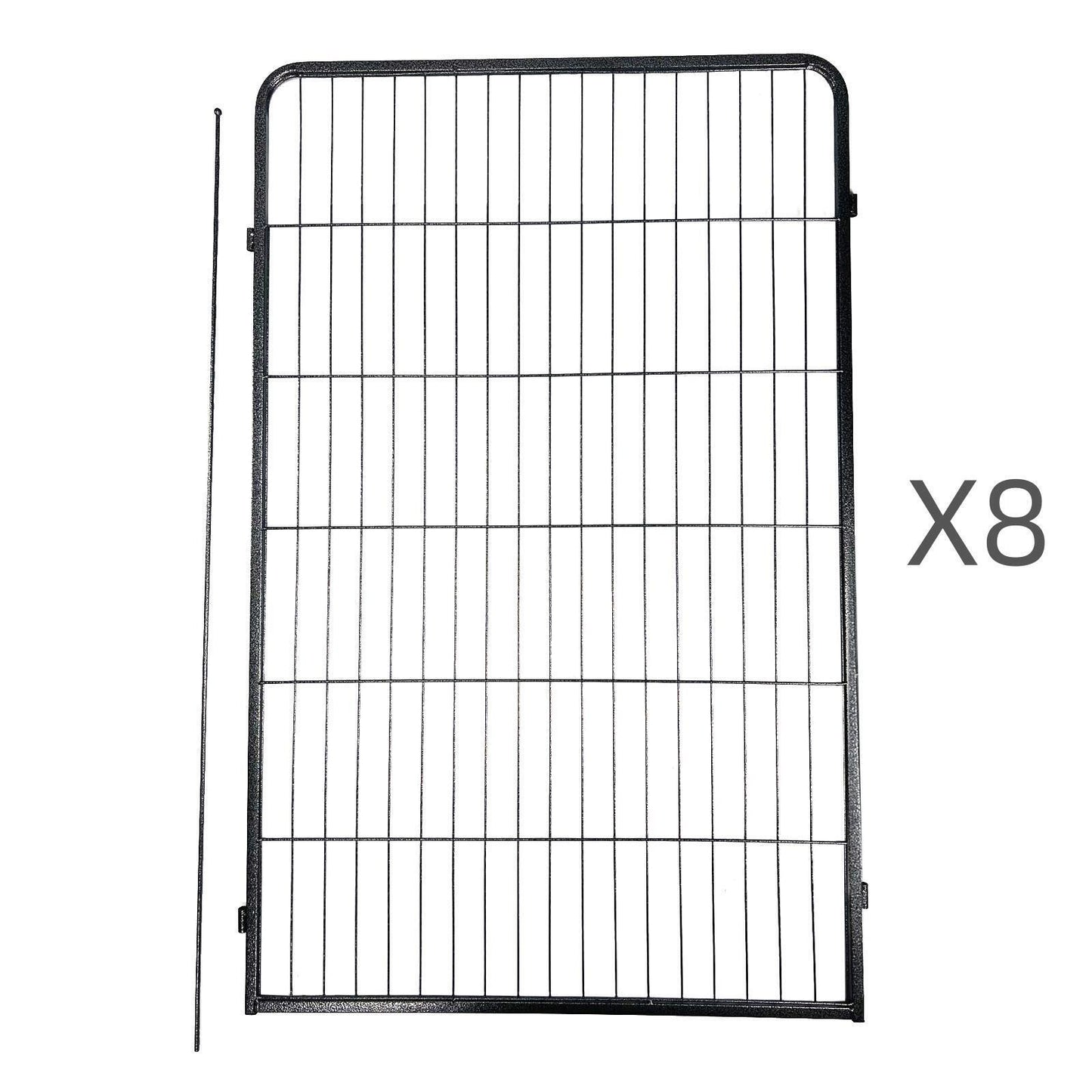YES4PETS 8 Panel 120 cm Heavy Duty Pet Dog Cat Rabbit Exercise Extension Playpen Puppy Rabbit Fence V278-2-X-HPL120-4-A