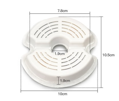 YES4PETS 8 x Pet Dog Cat Fountain Filter Replacement Activated Carbon Ion Exchange Resin Triple Filtration V278-2-X-PWS-101-109-FILTERS