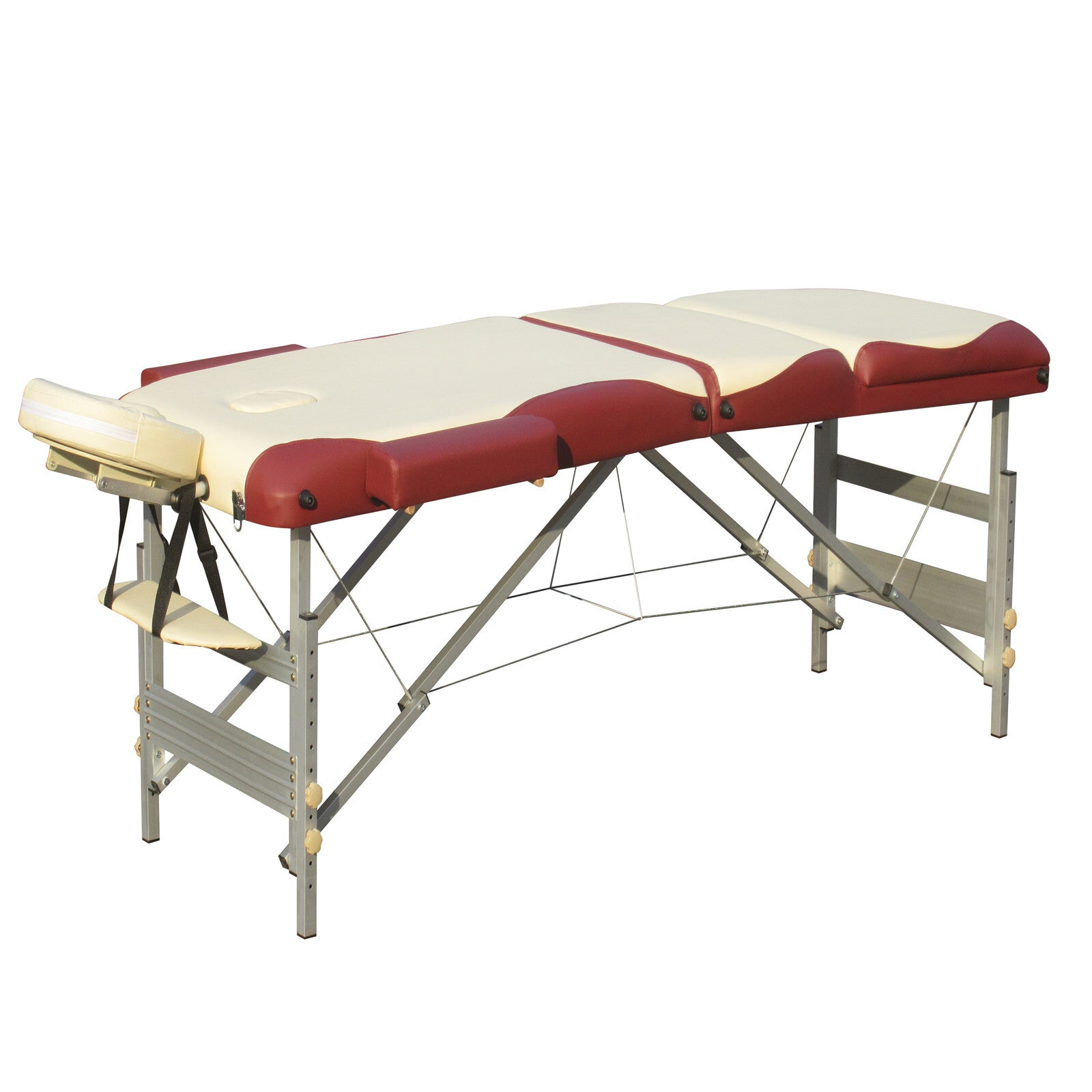 YES4HOMES 3 Fold Portable Aluminium Massage Table Massage Bed Beauty Therapy V278-3-ALUM-FOLD-57F-CB