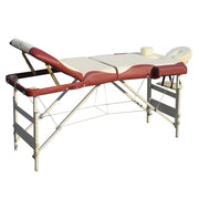 YES4HOMES 3 Fold Portable Aluminium Massage Table Massage Bed Beauty Therapy V278-3-ALUM-FOLD-57F-CB