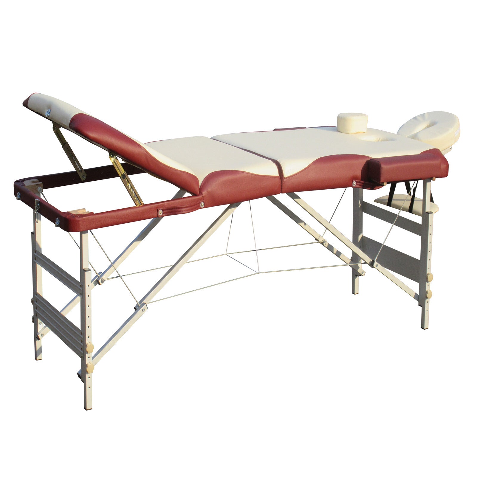 YES4HOMES 3 Fold Portable Aluminium Massage Table Massage Bed Beauty Therapy V278-3-ALUM-FOLD-57F-CB